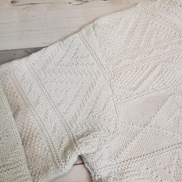 Vintage Cream V-Neck Sweater - Picture 10 of 15